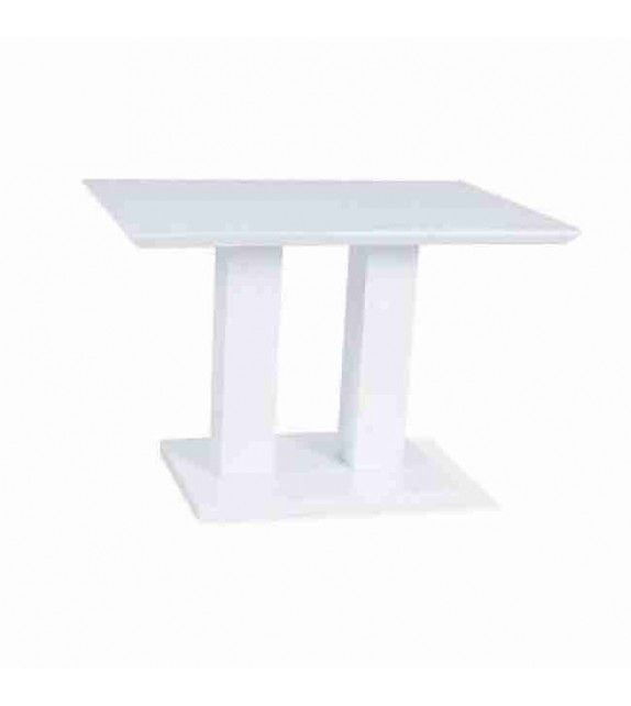 BRW TOWER jedálenský stôl moderný biely lesk 110