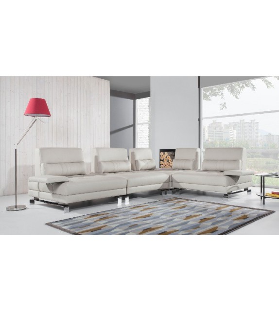 PYKA MEDIOLAN Kožená rohová sedacia súprava rozťahovacia L/P