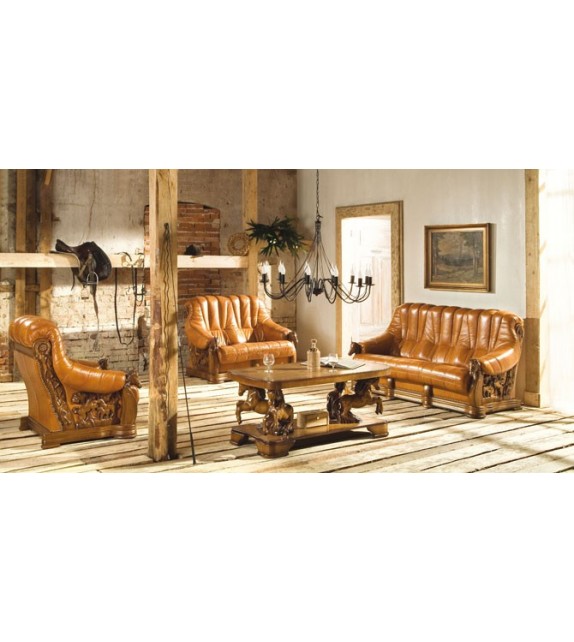 PYKA OSKAR 3R+2+1 Kožená sedacia súprava