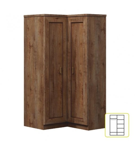 TK TEDY T25 P/L skriňa kombinovaná rohová