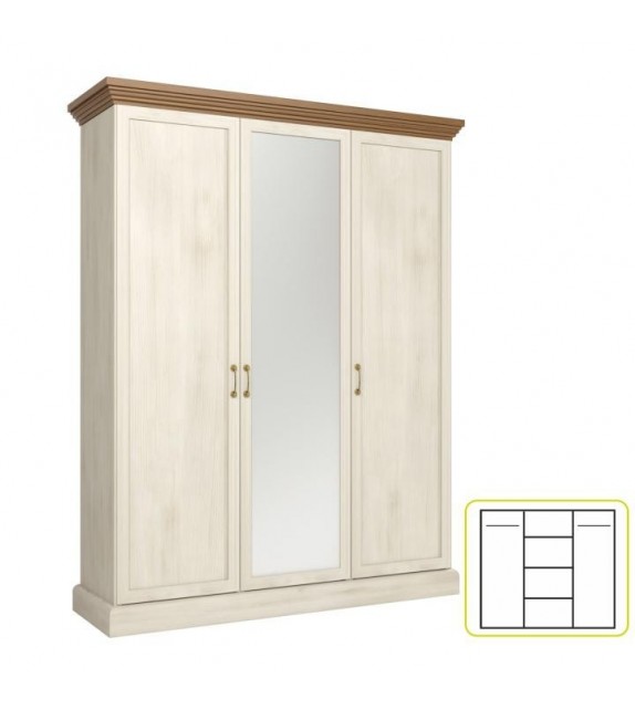 TK ROYAL 3D skriňa so zrkadlom sektorový nábytok