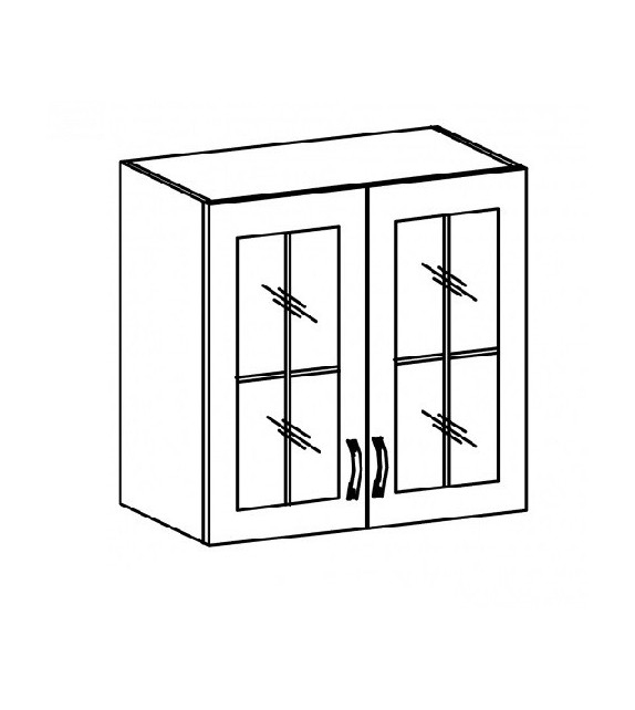 TK SICILIA G80S Felső üvegezett szekrény