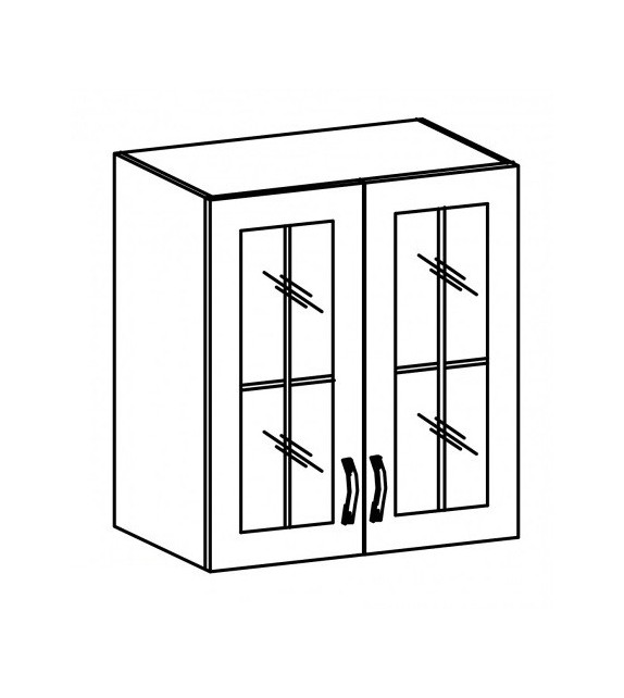 TK SICILIA G60S Felső üvegezett szekrény