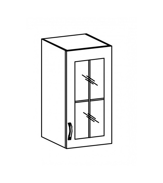 TK SICILIA G40S Felső üvegezett szekrény