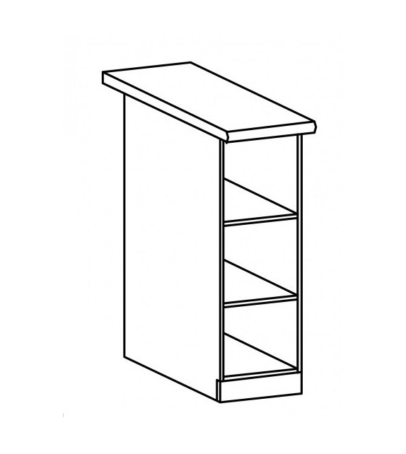 TK SICILIA D20P Alsó nyitott szekrény