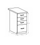 TK SICILIA D40S4 Alsó négyfiókos szekrény