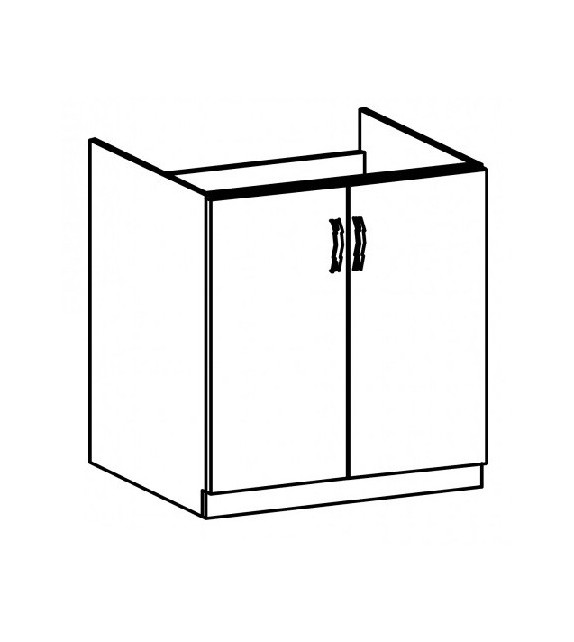 TK SICILIA D80Z Mosogatós szekrény