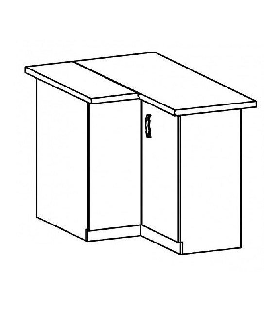 TK SICILIA D90N Alsó sarokszekrény