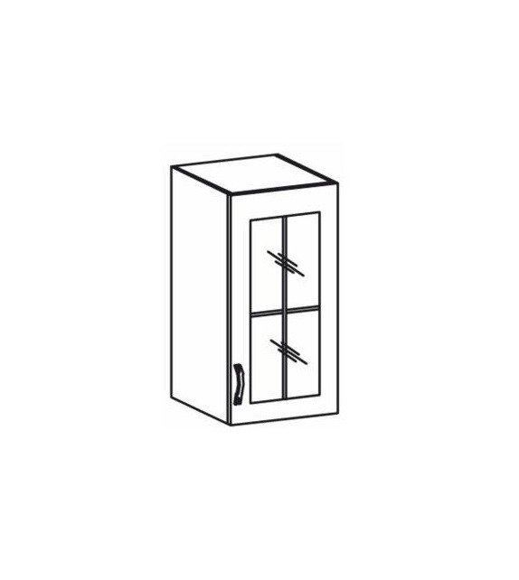 TK ROYAL G30S P/L skrinka horná so sklom