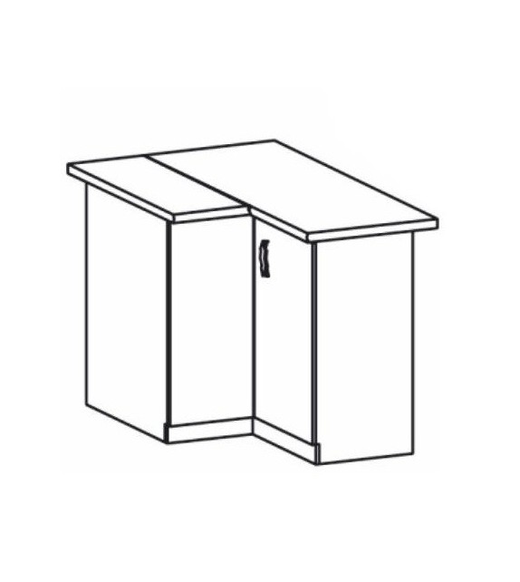 TK ROYAL D90N skrinka dolná rohová