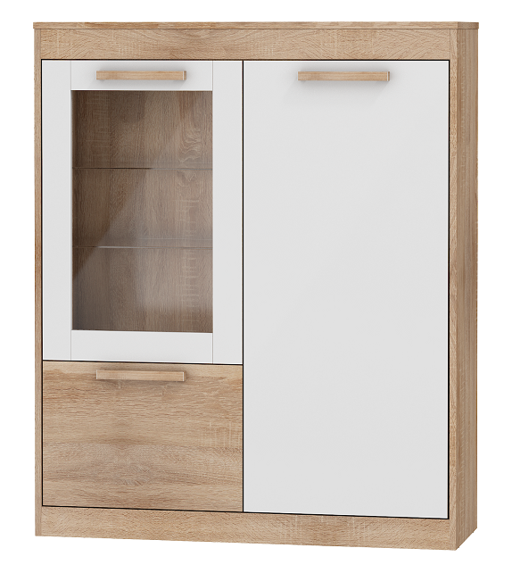 WIP MAXIMUS MXS-27 Vitrína Regál N2DW lesk sektorový nábytok