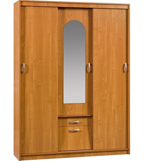 WIP ALEKSANDER 4 skriňa s posuvnými dverami so zrkadlom kombinovaná