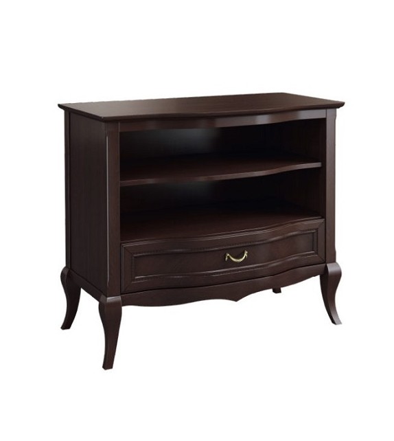 GLOBAL WIKTORIA 3DS2D2SZ Vitrína s ohnutými dverami masívny sektorový nábytok