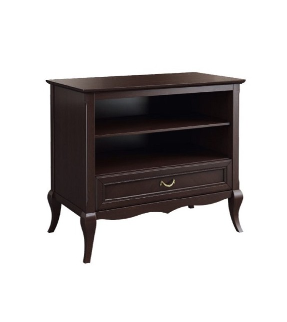 GLOBAL WIKTORIA 3DS2D2SZ Vitrína s ohnutými dverami masívny sektorový nábytok