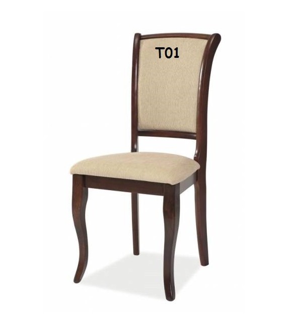 BRW MN-SC jedálenská stolička elegantná drevená biela