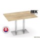 DREV REA FLAT 2 Jedálenský stôl s podnožou