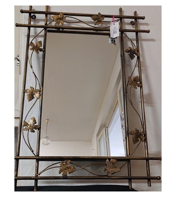 Kovové dekoračné zrkadlo malé M-058