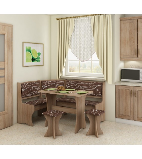 WIP JEDALENSKY ROHOVY SET s taburetmi