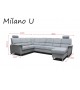 POSED MILANO U rohová sedacia súprava v tvare "U" rozkladacia P/L